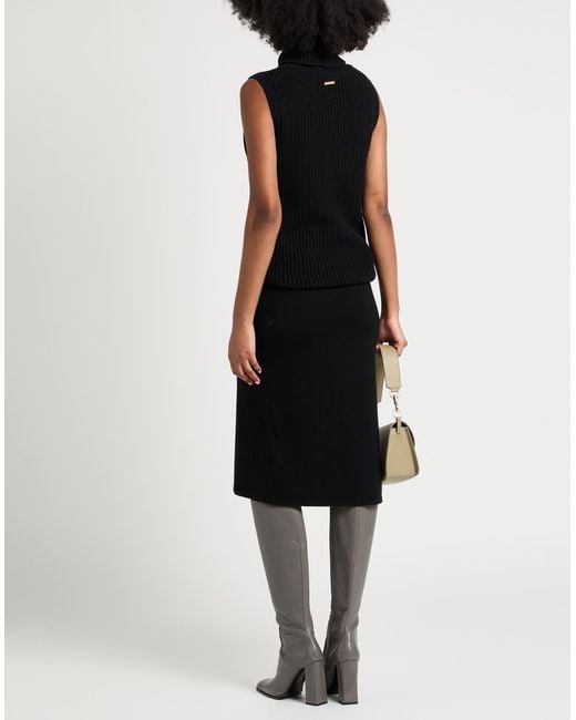 Max Mara Black Midi-Rock