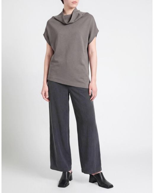 Fabiana Filippi Gray T-Shirt Viscose, Polyamide, Elastane