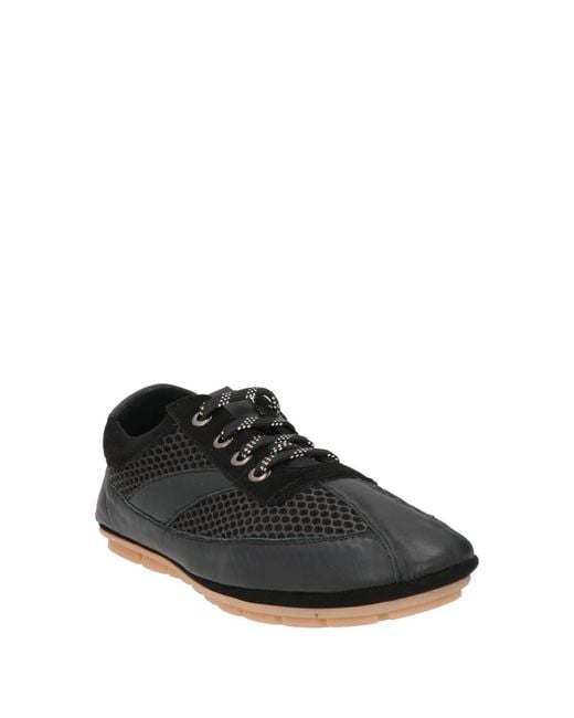 Castaner Black Sneakers Leather, Vegetable Fiber