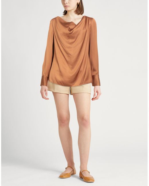 Liu Jo Brown Camel Top Viscose