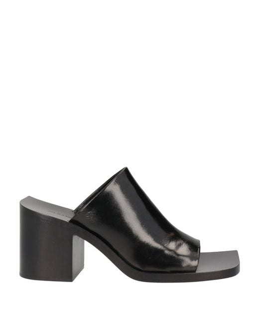 Jil Sander Black Sandals