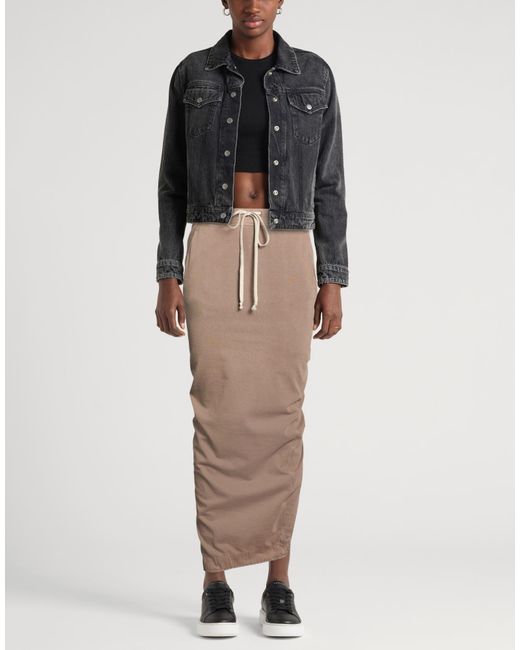 Rick Owens Brown Maxi Skirt