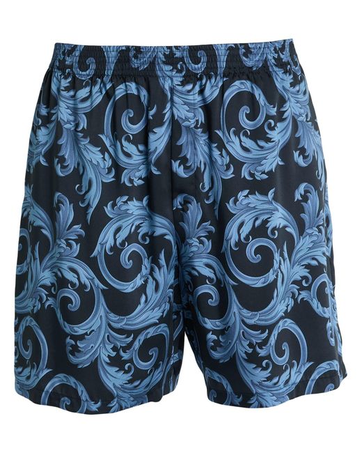 Versace Blue Shorts & Bermuda Shorts Polyester for men