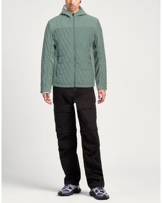 Colmar Green Puffer Polyester, Elastane for men