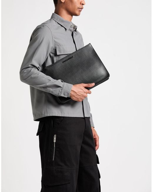 DSquared² Black Handbag for men