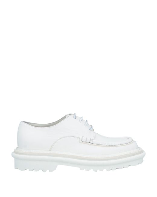 Dries Van Noten White Lace-up Shoes