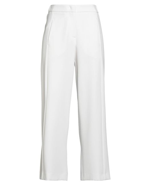 Caractere White Pants Polyester