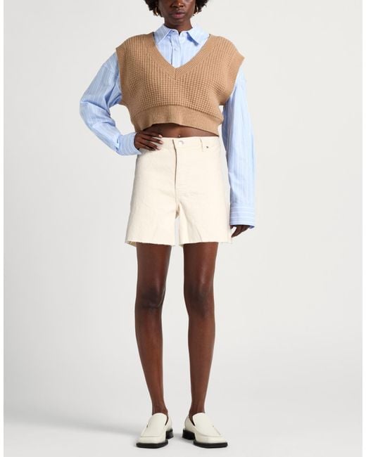 FRAME Natural Denim Shorts