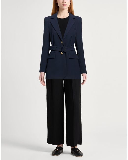 Veronica Beard Blue Blazer Polyester, Elastane