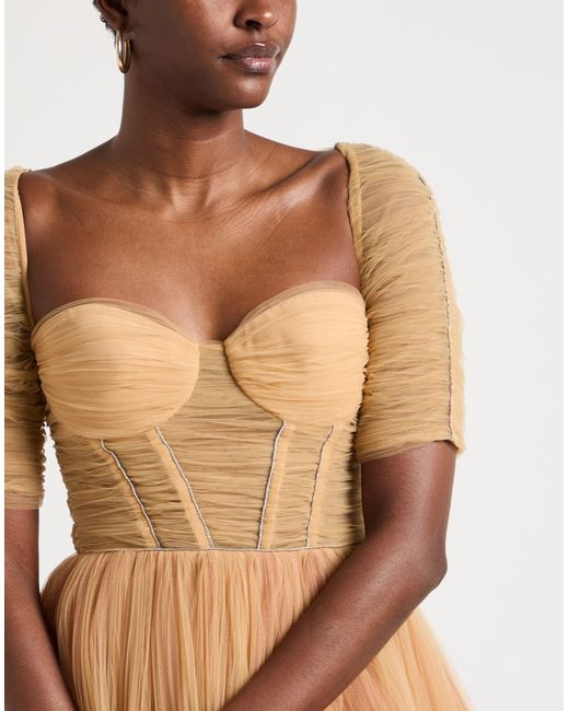 Elisabetta Franchi Natural Midi-Kleid
