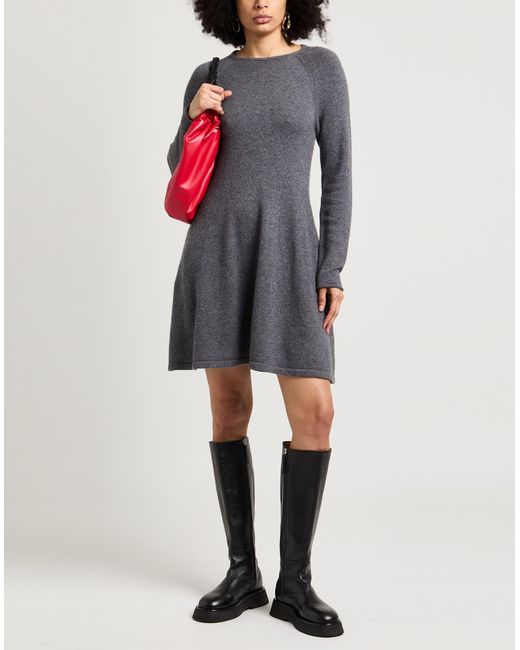 Lisa Yang Gray Mini-Kleid