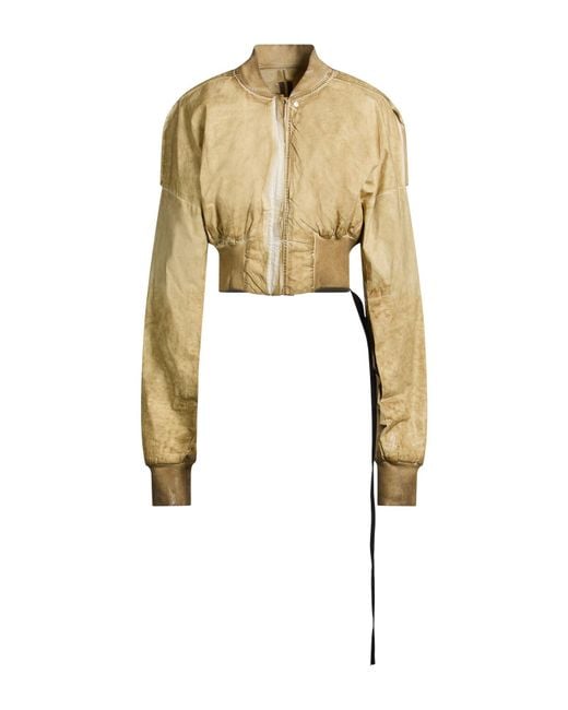 Rick Owens White Jacket Cotton