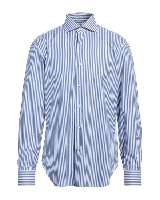 Barba Napoli Blue Shirt for men