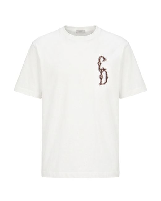 Dior White T-Shirt Cotton for men