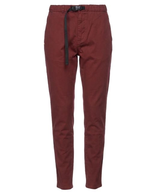 White Sand Red Pants Cotton, Elastane