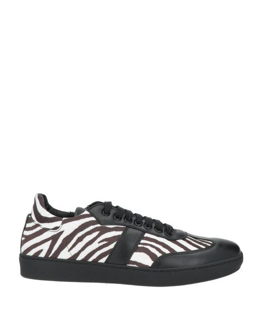 Nila & Nila Black Sneakers Leather, Textile Fibers