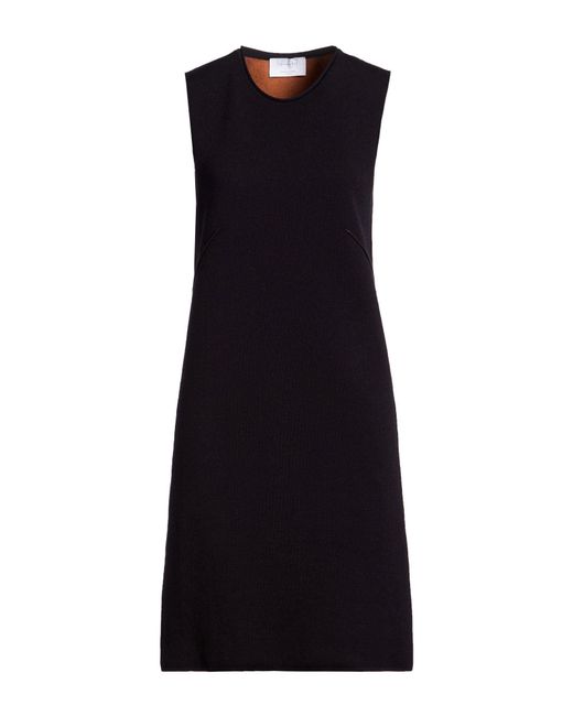 Daniele Fiesoli Black Collezione N_01 Mini Dress Merino Wool, Polyamide, Elastane