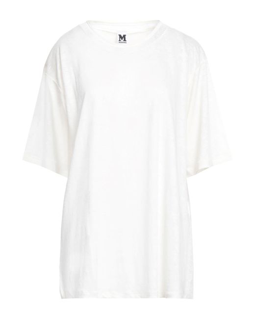 M Missoni White T-Shirt Linen