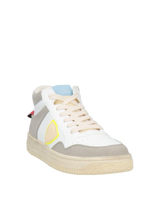Philippe Model White Sneakers Textile Fibers for men