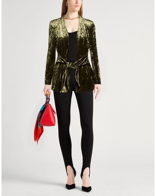 Carla G Green Blazer Polyester, Elastane