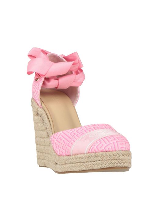 Gaelle Paris Pink Espadrilles Textile Fibers