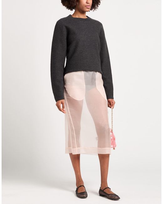 Simone Rocha White Midi Skirt Silk