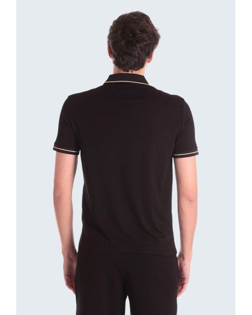 Armani Exchange Poloshirt in Black für Herren