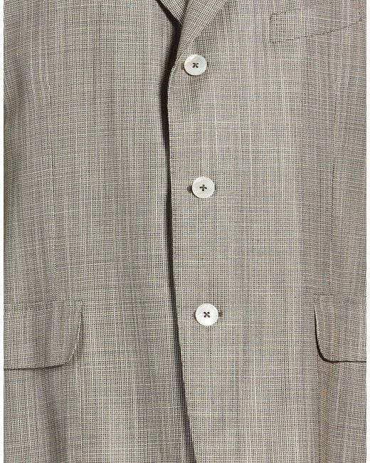 Dunhill Gray Blazer Silk, Wool for men