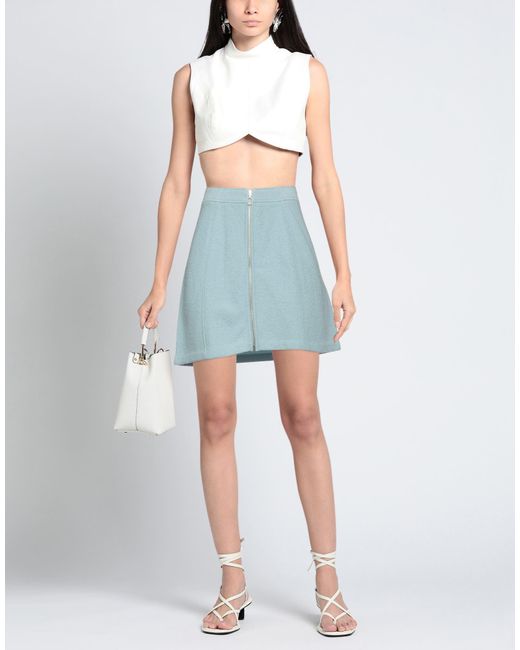 A.P.C. Blue Mini Skirt