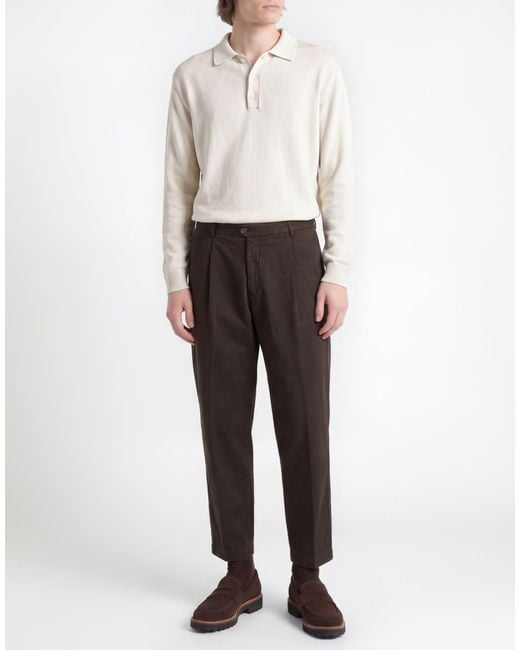 Briglia 1949 Black Pants Cotton, Elastane for men