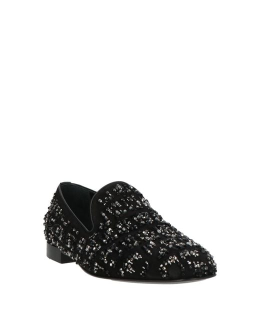 Versace Black Loafers Leather for men