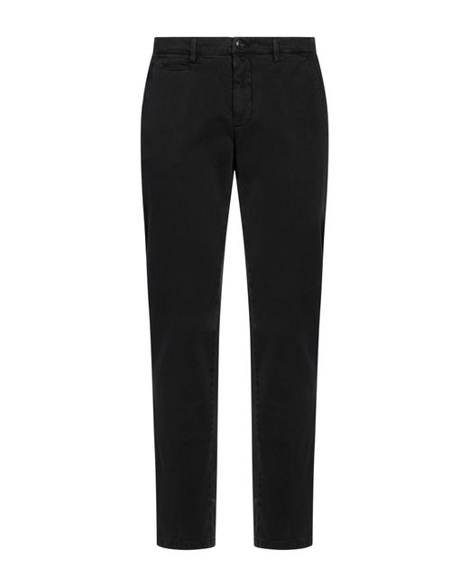 Briglia 1949 Black Pants Cotton, Elastane for men