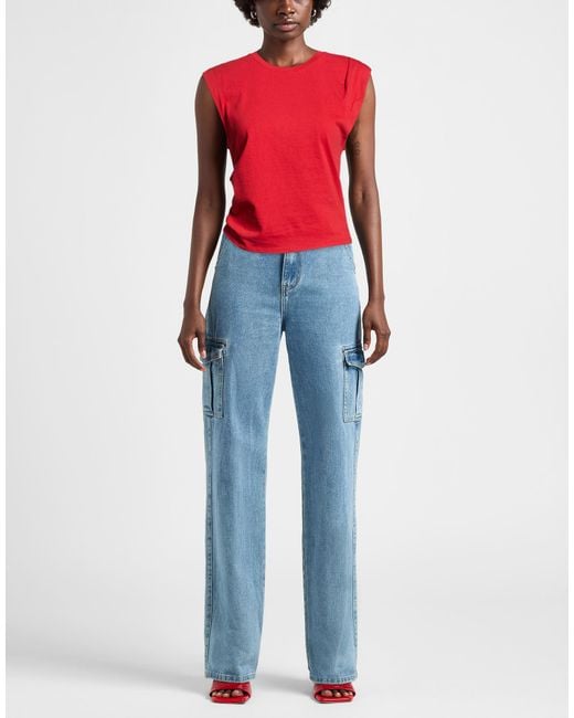Rag & Bone Red T-Shirt Cotton