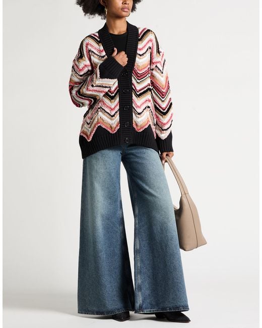 Missoni Red Cardigan Wool, Cotton, Polyamide, Viscose