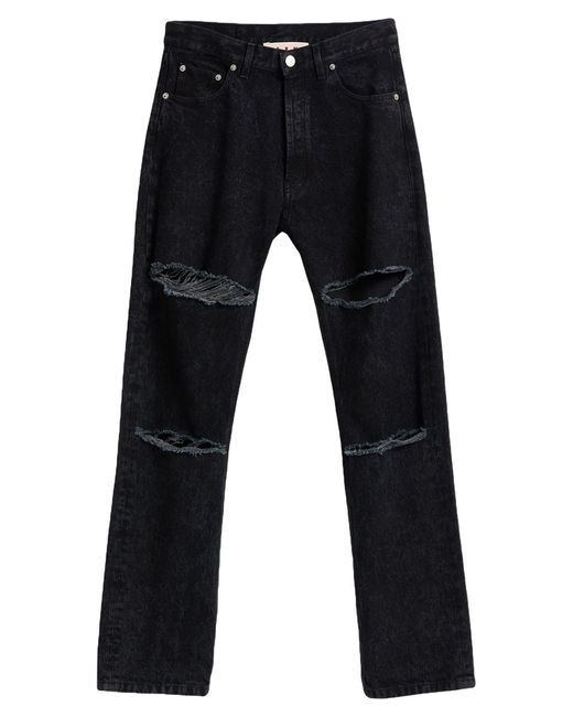 Marni Blue Jeans Cotton, Cow Leather for men