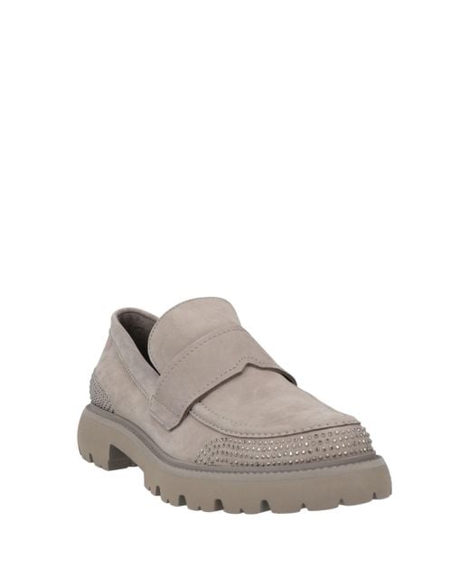 Kennel & Schmenger Gray Loafers Leather