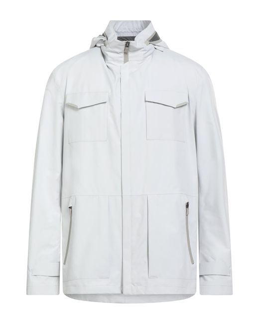Herno White Laminar Light Jacket Polyester for men