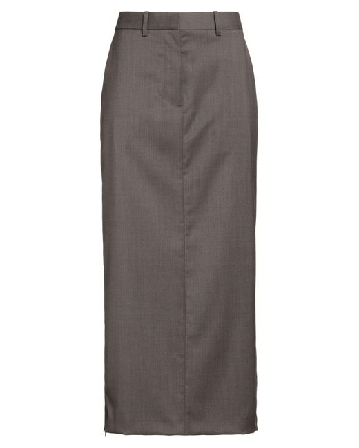 Helmut Lang Gray Midi Skirts