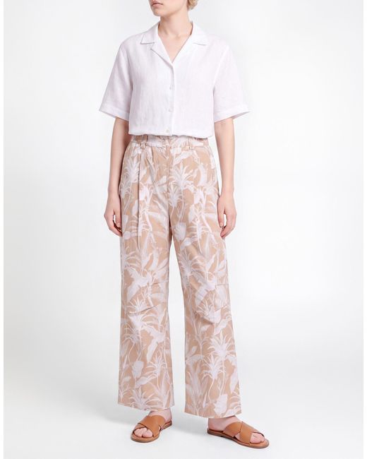 Ottod'Ame Natural Camel Pants Cotton, Elastane
