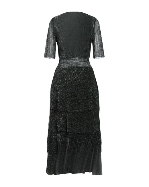 Maje Black Midi Dress Polyester