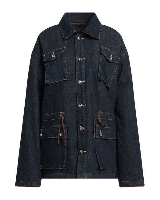 LIU REGALI Blue Denim Outerwear