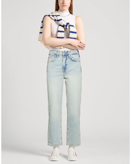 7 For All Mankind Blue Jeans Cotton, Elastane