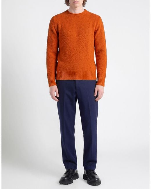 Pullover Roberto Collina pour homme en coloris Orange