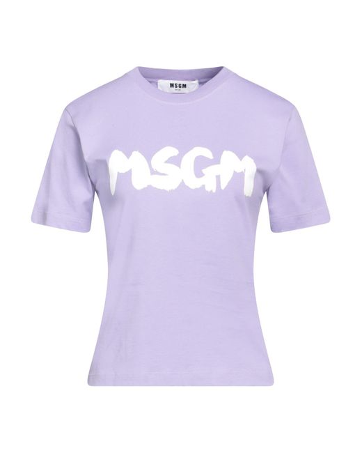 T-shirt di MSGM in Purple