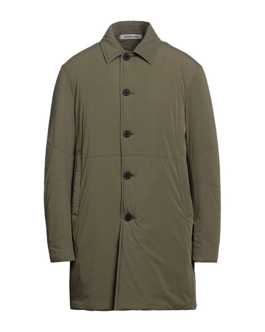 Esemplare Green Overcoat & Trench Coat for men