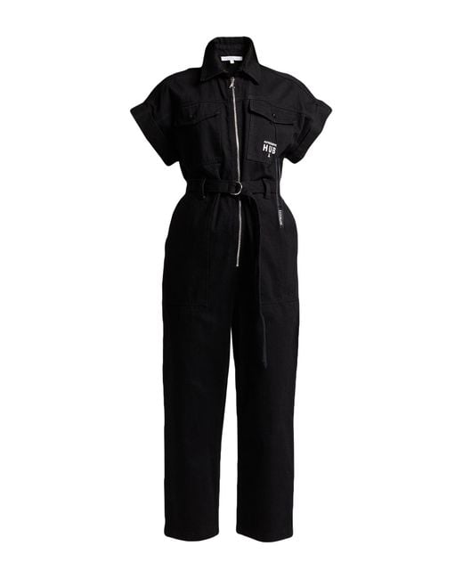 Patrizia Pepe Black Jumpsuit Recycled Cotton