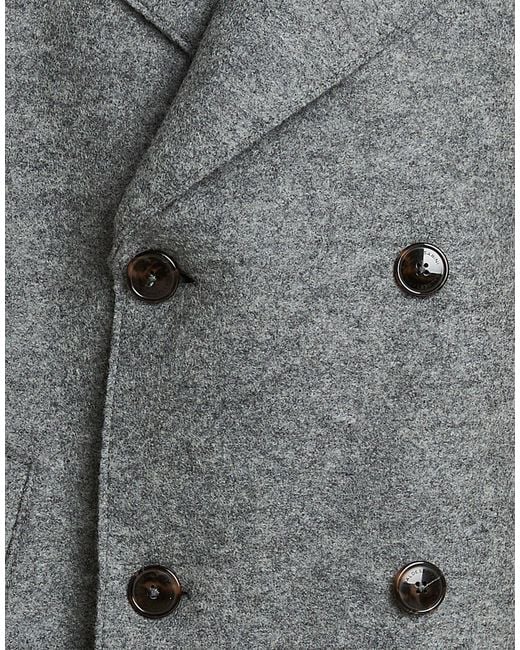 Baldessarini Gray Coat Wool for men