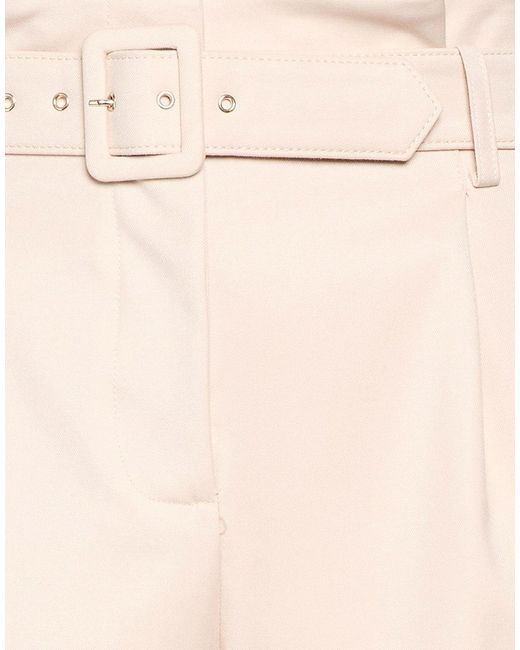 SIMONA CORSELLINI Natural Pants Polyester, Viscose, Elastane