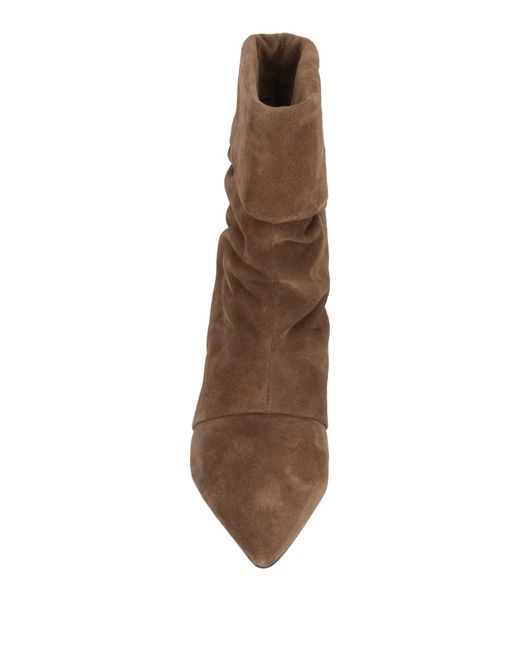Ash Brown Ankle Boots