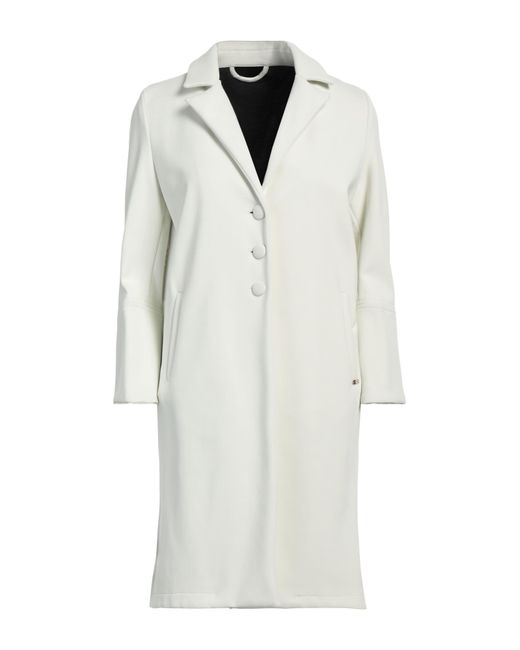 Yuko White Overcoat & Trench Coat